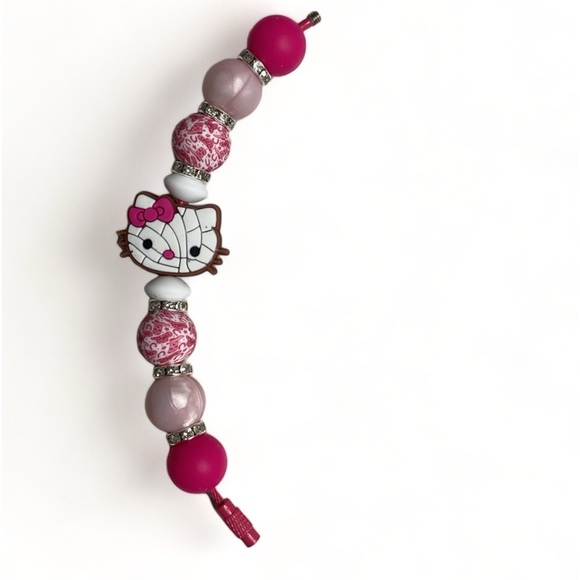 Tumbler Handle Cup Charm “Hello 🐱 Kitty” - Picture 3 of 7